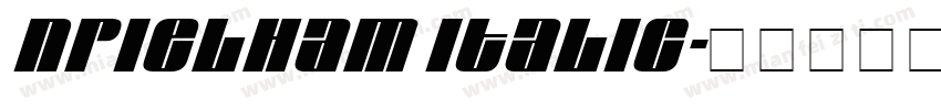 NPIElham Italic字体转换